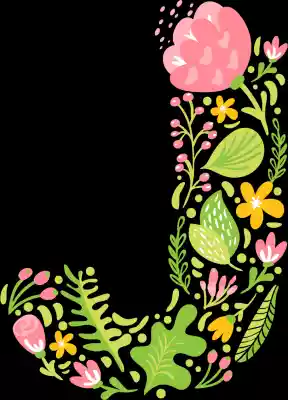 vectores plantilas ALFABETO,FLOR,